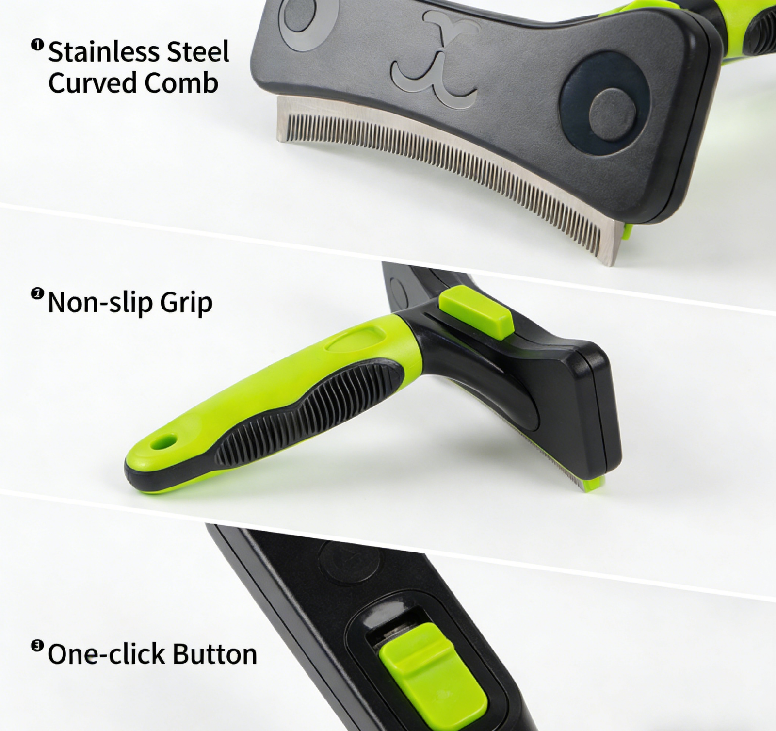 Arched Deshedding Pet Brush - Image 3